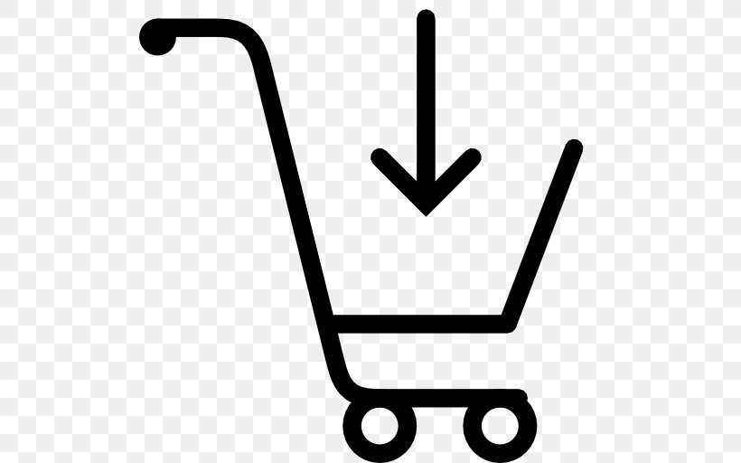 Shopping Cart Online Shopping Hypermarket Icon, PNG, 512x512px, Shopping, Area, Bag, Black And White, Customer Download Free