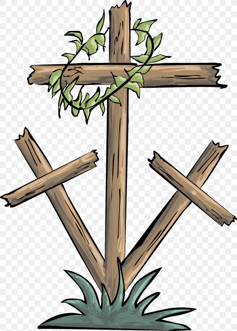 Good Friday Christian Cross Crown Of Thorns Clip Art, PNG, 893x1248px