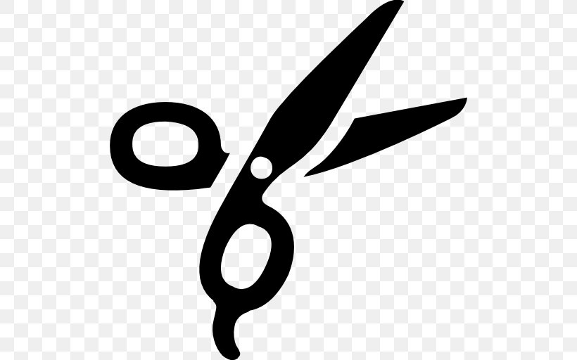 Hair-cutting Shears Clip Art, PNG, 512x512px, Haircutting Shears, Barber, Black And White, Black White, Cutting Hair Download Free