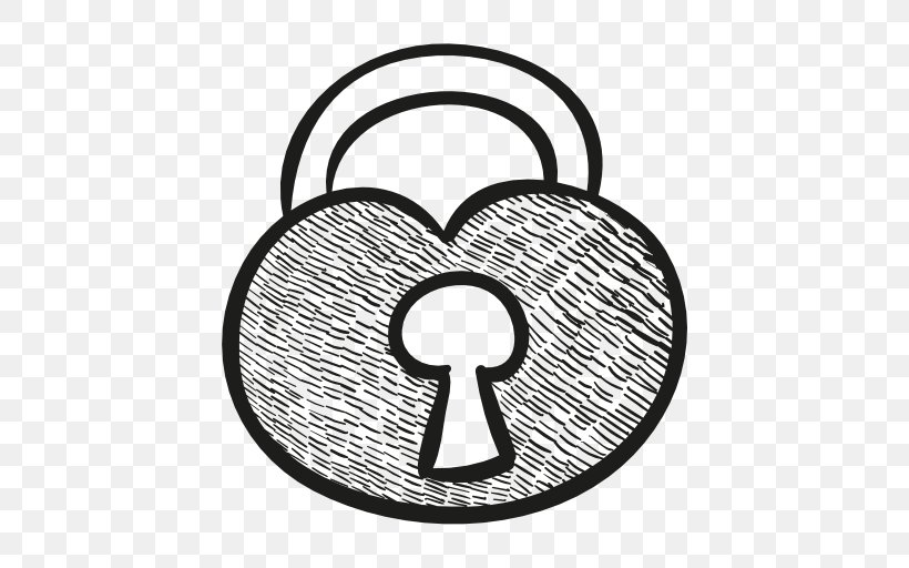 Lock, PNG, 512x512px, Graphic Designer, Black And White, Body Jewelry, Heart, Logo Download Free