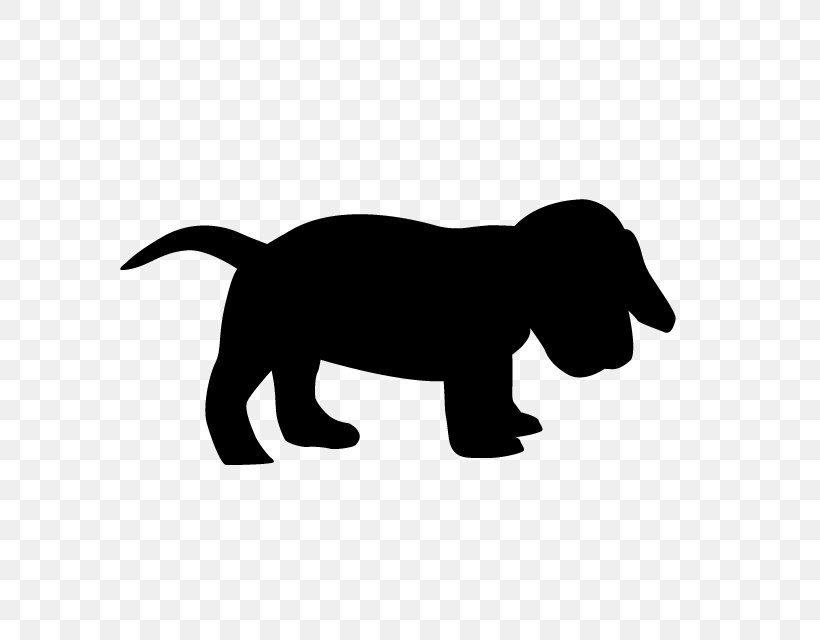 Puppy Dog Breed Silhouette Clip Art, PNG, 640x640px, Puppy, Animal, Black, Black And White, Carnivoran Download Free
