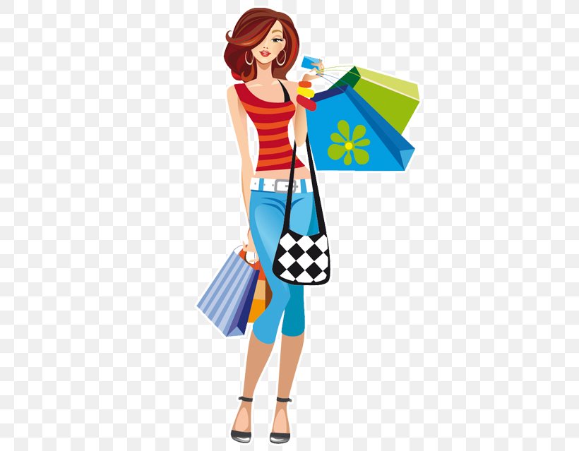 Woman Shopping Clip Art, PNG, 423x639px, Watercolor, Cartoon, Flower, Frame, Heart Download Free