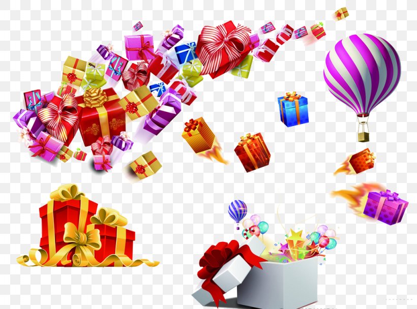 Gift Gratis Computer File, PNG, 1024x760px, Gift, Balloon, Box, Christmas Gift, Designer Download Free