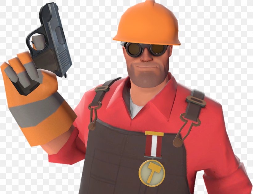 Team Fortress 2 Engineer Hard Hats Robot, PNG, 913x701px, Team Fortress 2, Cap, Construction Worker, Cyborg, Engineer Download Free