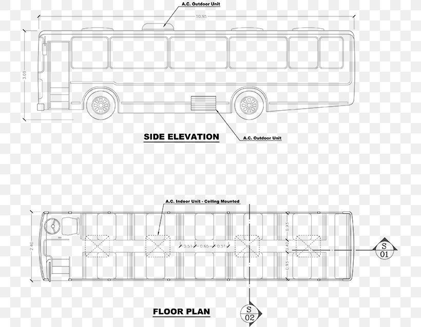 Bus Godwin's Garage Elevation Floor Plan Drawing, PNG, 800x638px, Bus, All Rights Reserved, Area, Copyright, Diagram Download Free
