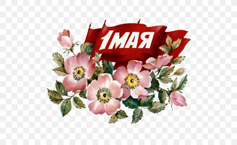Floral Design Holiday International Workers' Day Cut Flowers Ansichtkaart, PNG, 500x500px, 2018, Floral Design, Anemone, Ansichtkaart, Artificial Flower Download Free