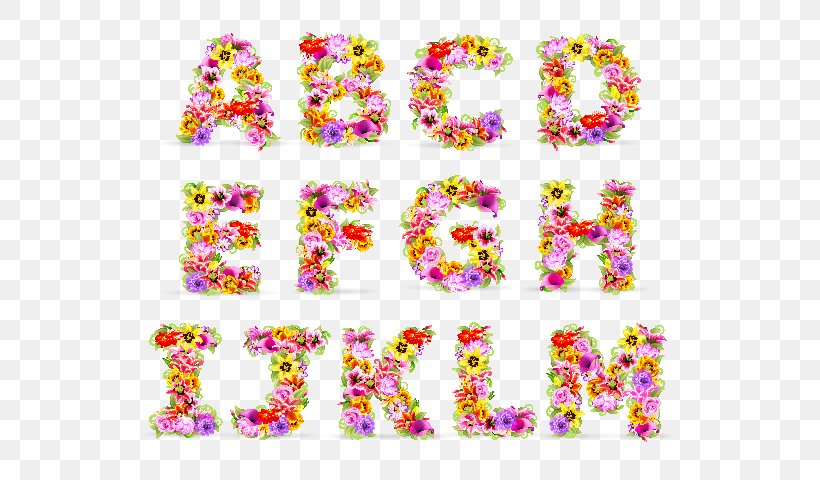 Letter Flower English Alphabet, PNG, 544x480px, Letter, Alphabet, Art, Body Jewelry, Cut Flowers Download Free