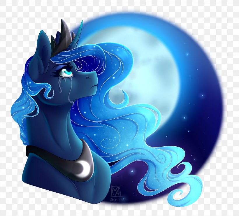 Princess Luna DeviantArt Cobalt Blue, PNG, 3178x2873px, Princess Luna, Aqua, Art, Artist, Blue Download Free