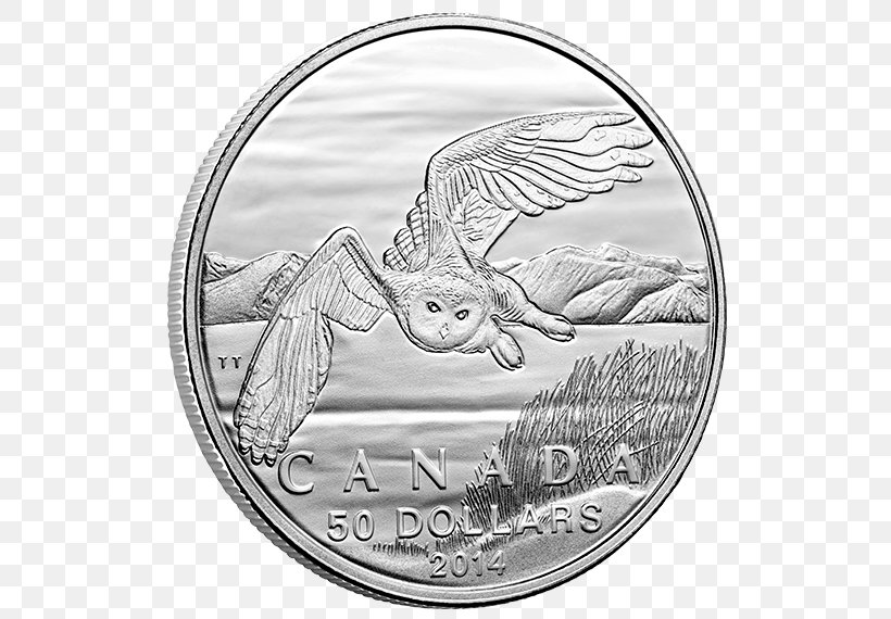 Silver Coin Silver Coin Canada Royal Canadian Mint, PNG, 570x570px, Coin, Apmex, Bird, Black And White, Bullion Download Free