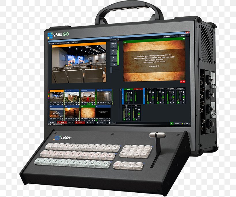VMix Serial Digital Interface Computer Monitors High-definition Video, PNG, 700x683px, Vmix, Audio Equipment, Camera, Computer Monitors, Computer Software Download Free