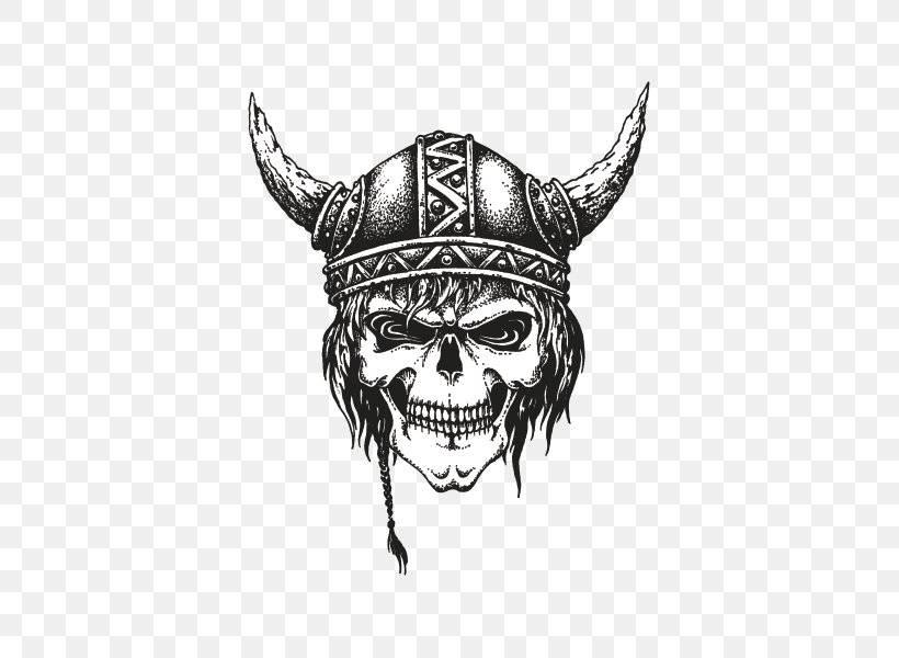 Horned Helmet Drawing Viking, PNG, 600x600px, Horned Helmet, Art, Black And White, Bone, Demon Download Free