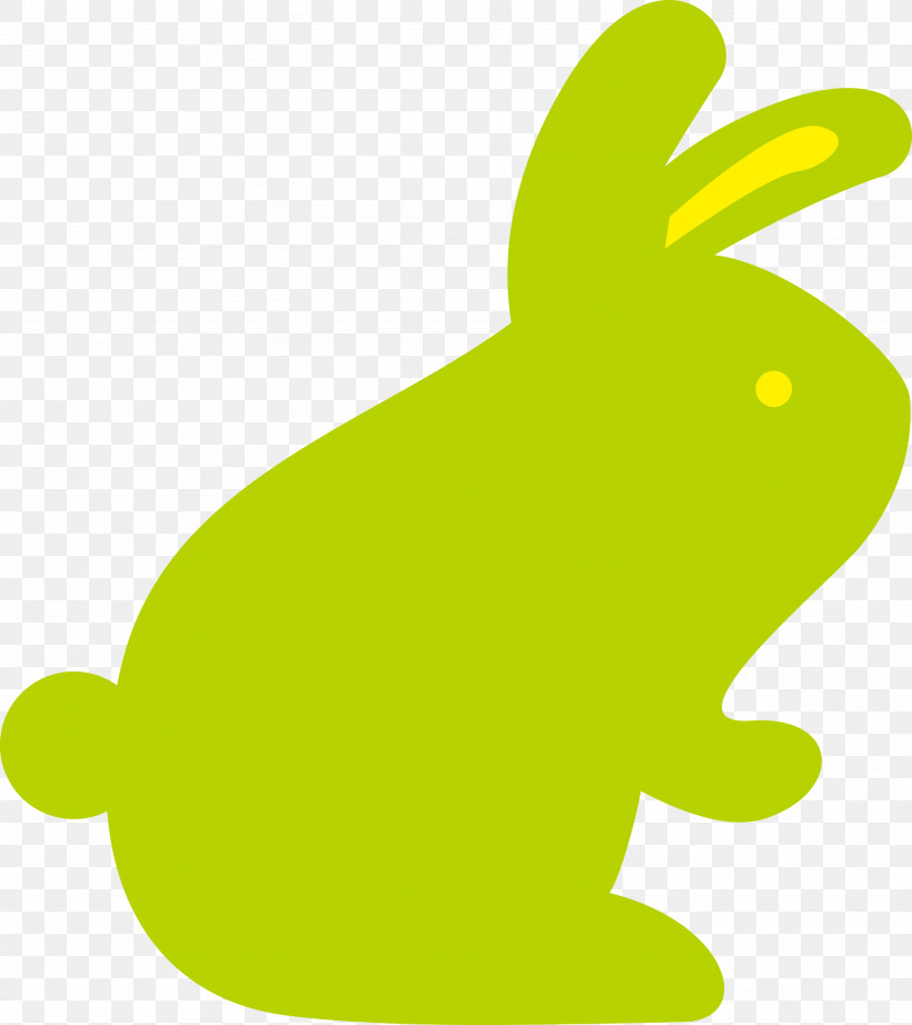 Rabbit, PNG, 2666x2999px, Rabbit, Beak, Cartoon, Frogs, Green Download Free