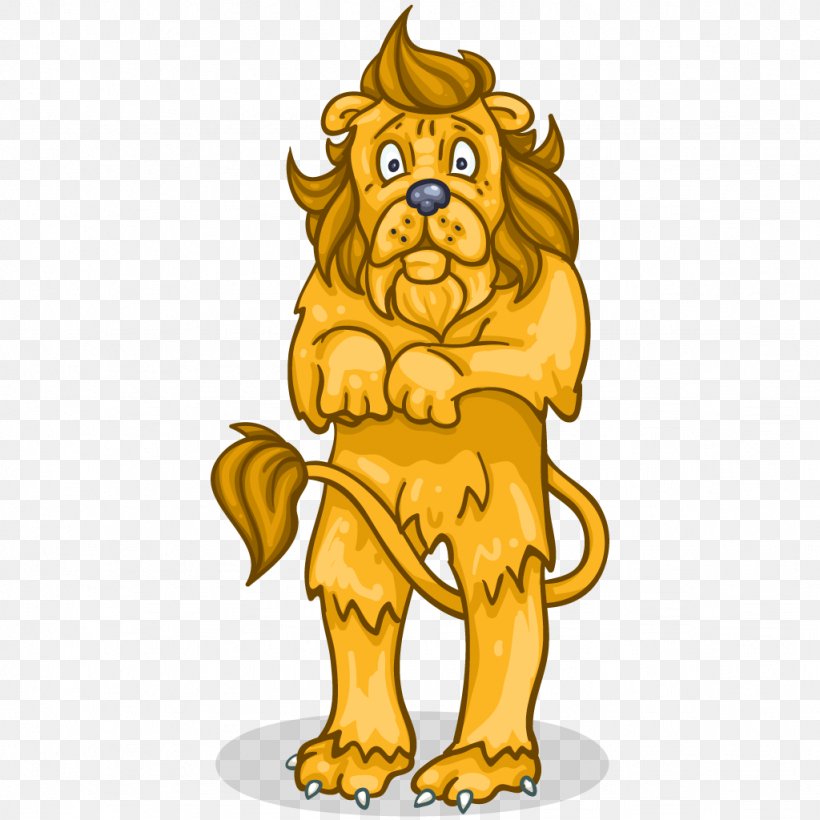 Cowardly Lion The Wizard Industriales Clip Art, PNG, 1024x1024px, Lion, Art, Baseball In Cuba, Big Cats, Carnivoran Download Free
