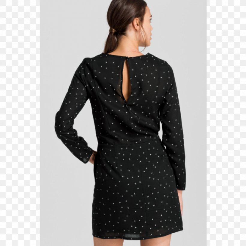 Little Black Dress Polka Dot Sleeve Formal Wear, PNG, 980x980px, Little Black Dress, Black, Black M, Clothing, Coat Download Free