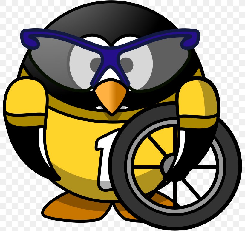 Penguin Bicycle Wheels Cycling Clip Art, PNG, 800x775px, Penguin, Artwork, Beak, Bicycle, Bicycle Pedals Download Free