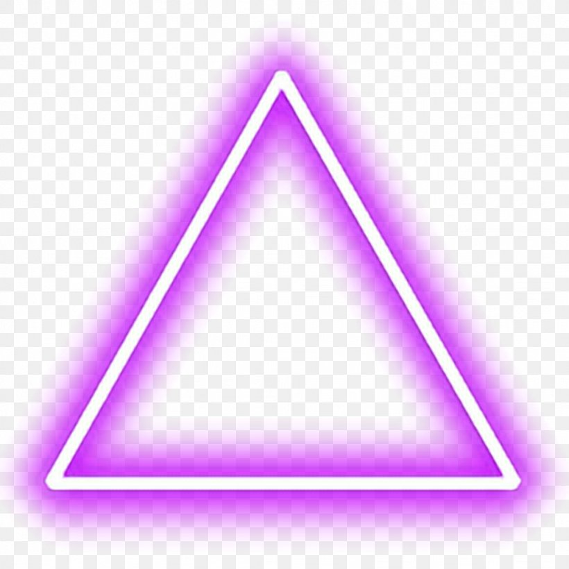 Neon Lighting White Triangle, PNG, 1024x1024px, Light, Android, Editing, Information, Neon Download Free