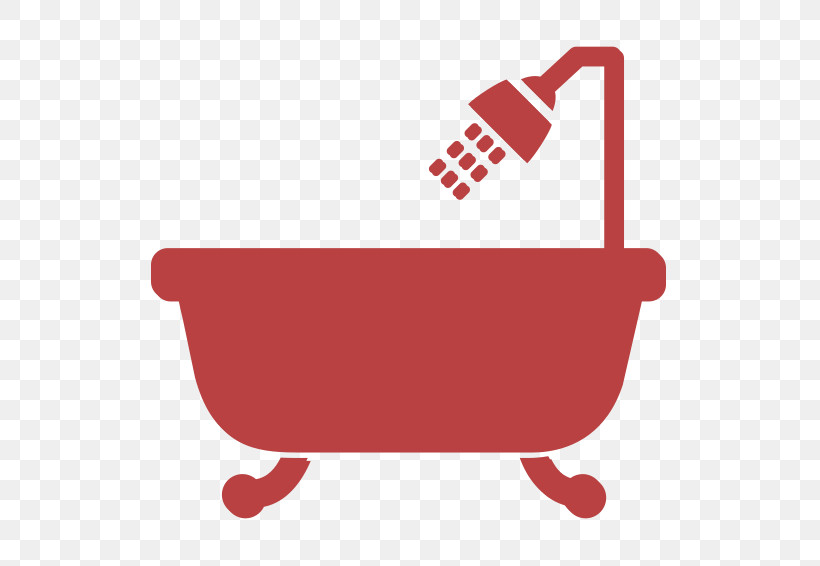Tools And Utensils Icon House Things Icon Bathroom Icon, PNG, 617x566px, Tools And Utensils Icon, Bathroom Icon, Cart, House Things Icon, Red Download Free