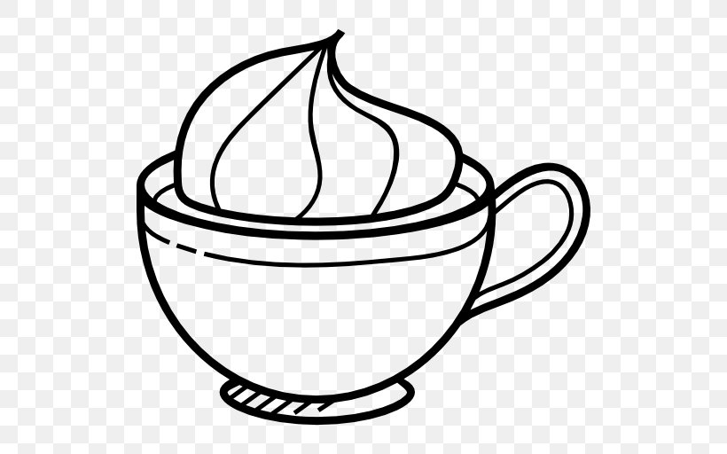 White Tea Coffee Iced Tea Clip Art, PNG, 512x512px, Tea, Artwork, Black And White, Black Tea, Coffee Download Free