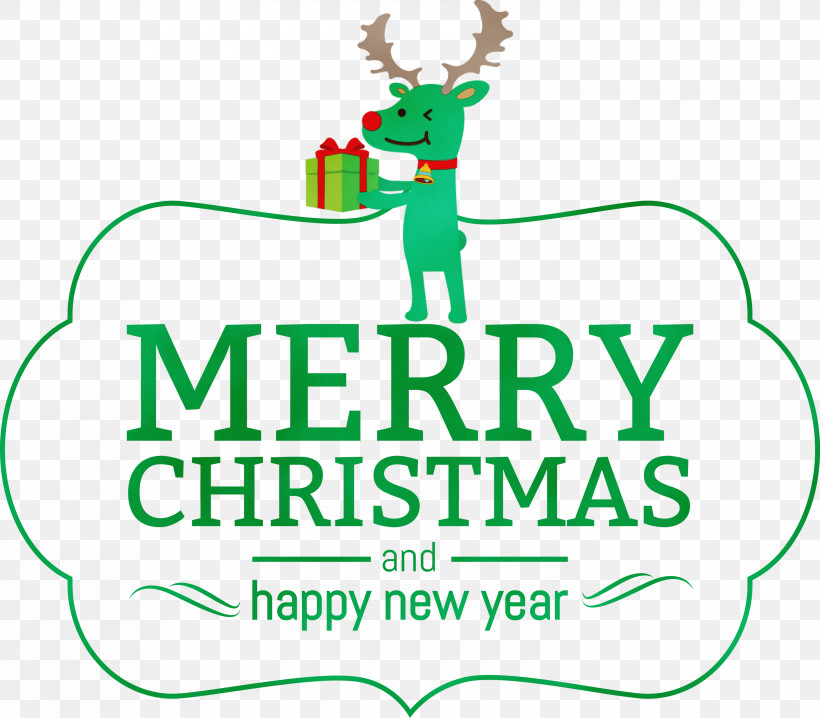 Reindeer, PNG, 3000x2629px, Green Christmas, Deer, Green, House, Leaf Download Free