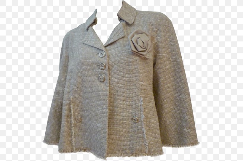 Beige Jacket Wool, PNG, 534x544px, Beige, Blouse, Button, Jacket, Outerwear Download Free