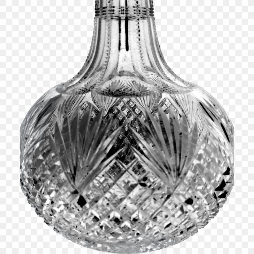 Lead Glass Decanter Tableware Vase, PNG, 1402x1402px, Glass, Artifact, Barware, Black And White, Bottle Download Free