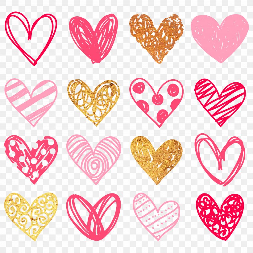 Heart Doodle Drawing Clip Art, PNG, 3750x3750px, Heart, Doodle, Drawing, Free Content, Love Hearts Download Free