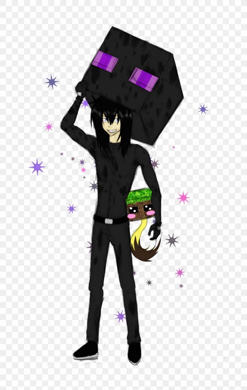 Minecraft: Pocket Edition Enderman Teleportation, PNG, 900x1419px, Watercolor, Cartoon, Flower, Frame, Heart Download Free