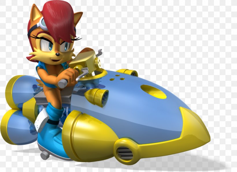 Sonic & Sega All-Stars Racing Sonic & All-Stars Racing Transformed Sonic The Hedgehog Princess Sally Acorn Knuckles The Echidna, PNG, 900x655px, Sonic Sega Allstars Racing, Fictional Character, Figurine, Freedom Fighters, Game Download Free