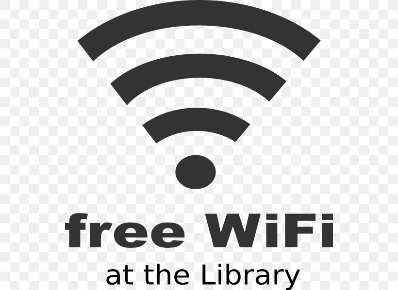Wi-Fi Hotspot Library Clip Art, PNG, 552x598px, Wifi, Area, Black, Black And White, Brand Download Free