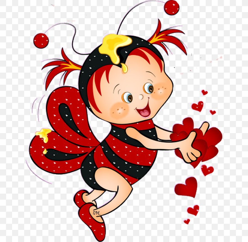 Bee Valentines Day Heart Clip Art, PNG, 650x800px, Watercolor, Cartoon, Flower, Frame, Heart Download Free