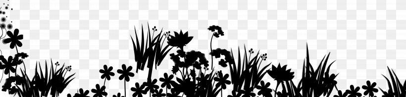 Desktop Wallpaper Commodity Computer Silhouette Grasses, PNG, 5400x1292px, Commodity, Blackandwhite, Botany, Branching, Computer Download Free