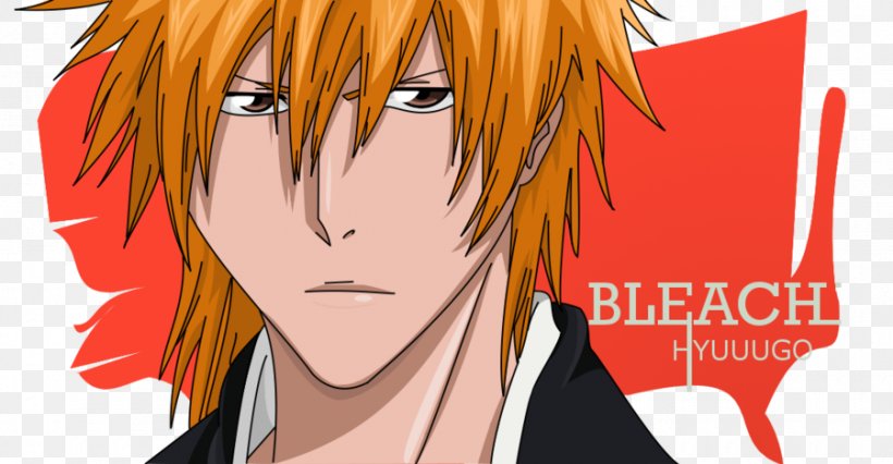 Ichigo Kurosaki Black Hair Long Hair Hair Coloring, PNG, 900x468px, Watercolor, Cartoon, Flower, Frame, Heart Download Free