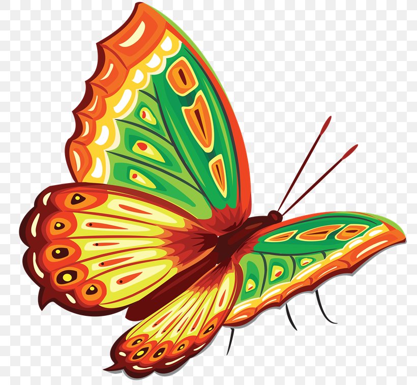 Butterfly Color Clip Art, PNG, 780x757px, Butterfly, Brush Footed Butterfly, Color, Insect, Invertebrate Download Free