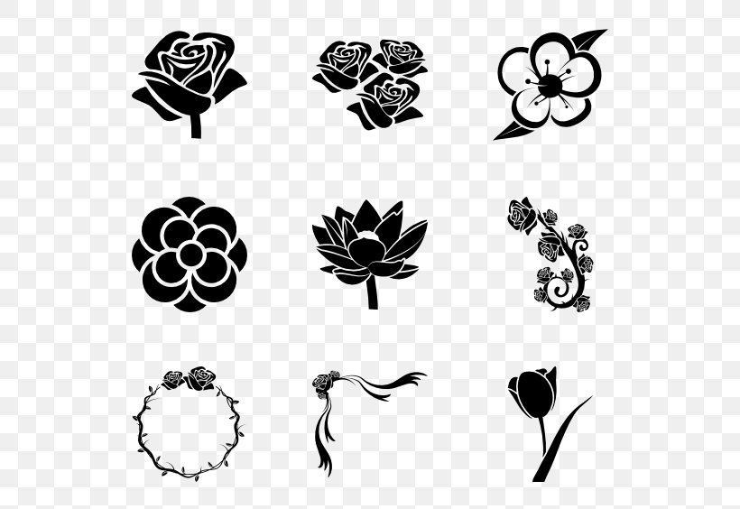 Flower Clip Art, PNG, 600x564px, Flower, Black, Black And White, Branch, Drawing Download Free