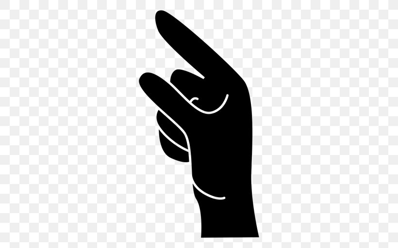 Silhouette Finger, PNG, 512x512px, Silhouette, Blackandwhite, Digit, Finger, Gesture Download Free