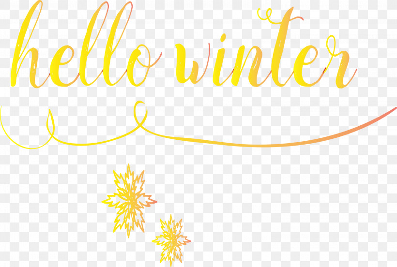 Logo Font Yellow Meter Computer, PNG, 3000x2020px, Hello Winter, Computer, Line, Logo, M Download Free