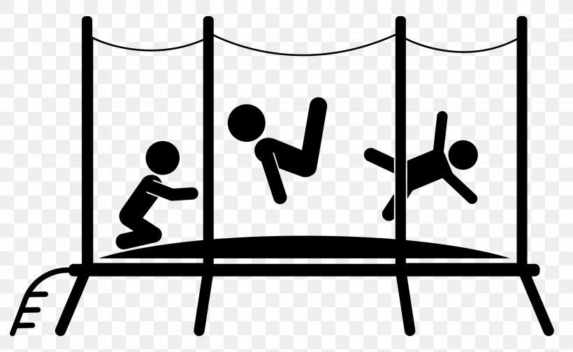 Trampoline Icon, PNG, 2618x1610px, Trampoline, Amusement Park, Area, Black And White, Brand Download Free