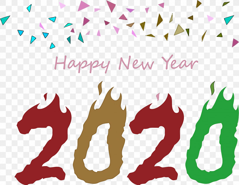 Happy New Year 2020 New Year 2020 New Years, PNG, 3000x2316px, Happy New Year 2020, Calligraphy, New Year 2020, New Years, Text Download Free