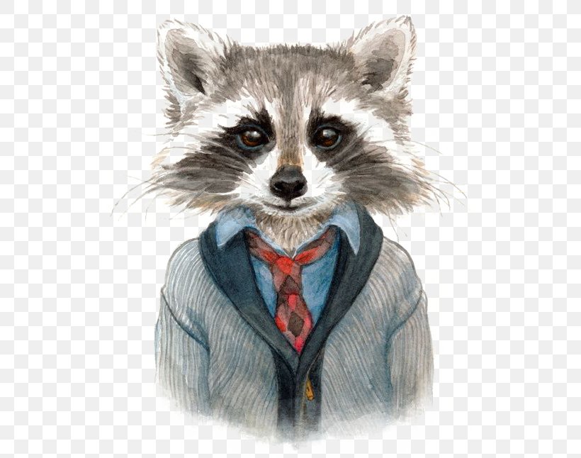 Raccoon Art Illustration In Pop Culture