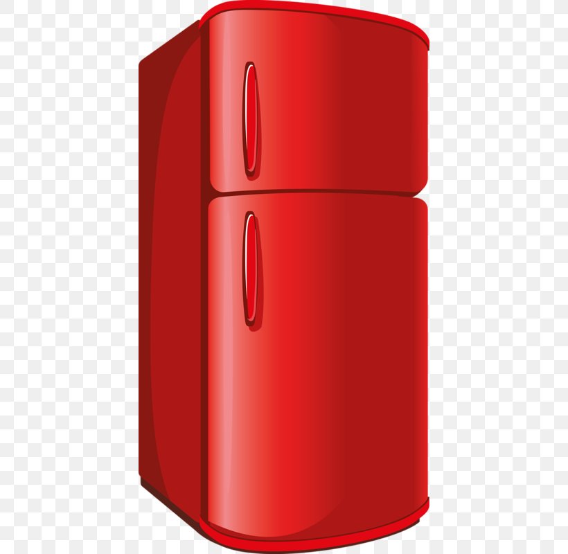 Refrigerator, PNG, 420x800px, Refrigerator, Rectangle, Red Download Free
