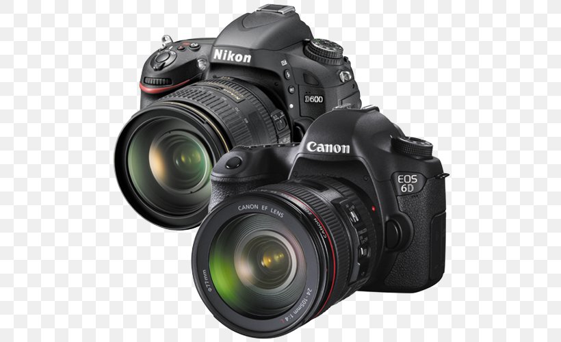 Canon EOS 6D Canon EOS 5D Mark III Nikon D610 Full-frame Digital SLR, PNG, 500x500px, Canon Eos 6d, Active Pixel Sensor, Camera, Camera Accessory, Camera Lens Download Free