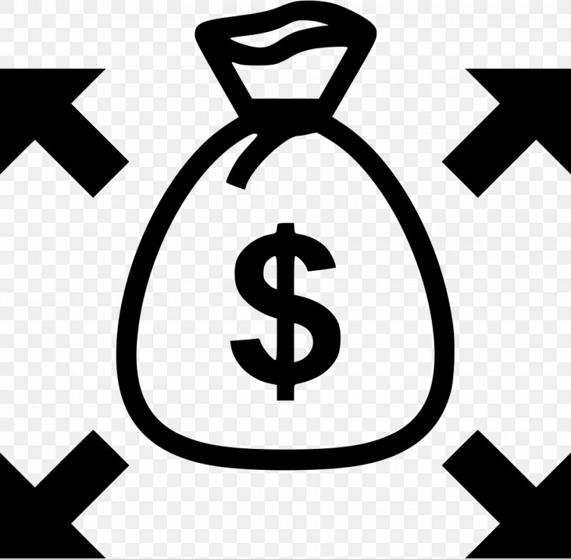 Money Bag Dollar Sign United States Dollar, PNG, 980x960px, Money, Area, Black And White, Brand, Coin Download Free