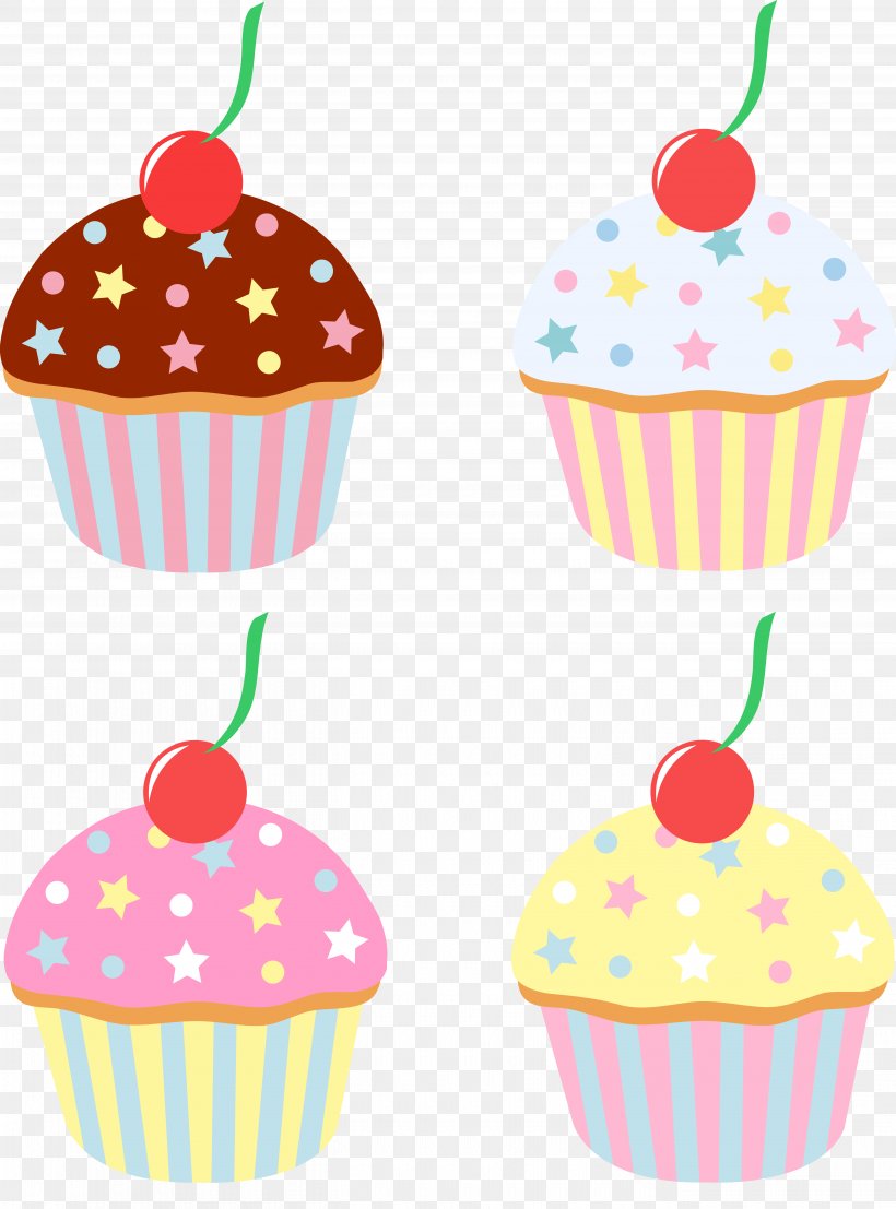Cupcake Birthday Cake Cartoon Clip Art, PNG, 5400x7295px, Cupcake, Baking Cup, Balloon, Birthday Cake, Cake Download Free