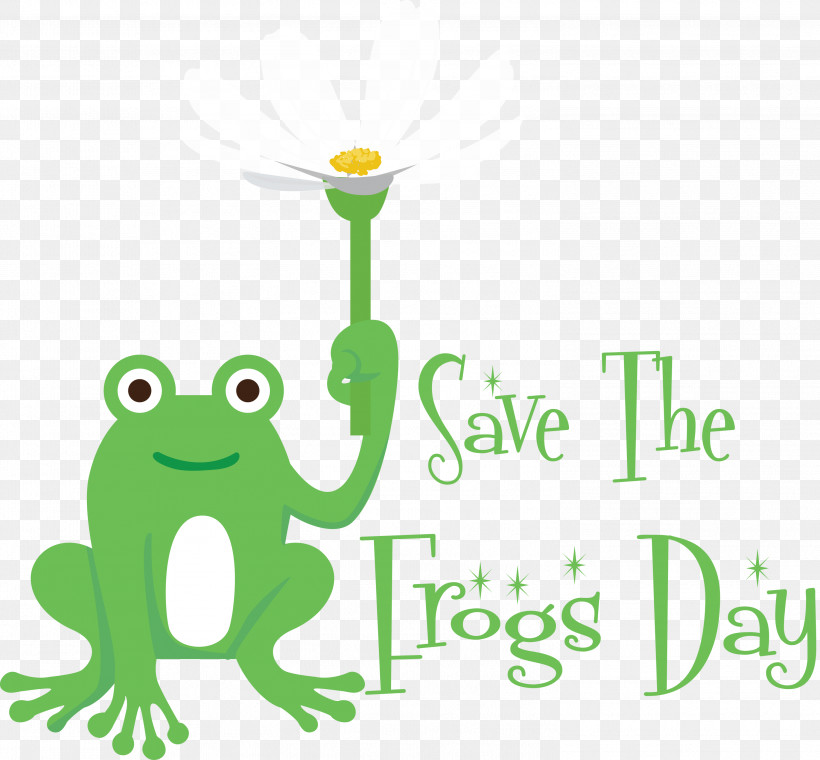 Save The Frogs Day World Frog Day, PNG, 2999x2782px, Frogs, Cartoon, Green, Logo, Text Download Free