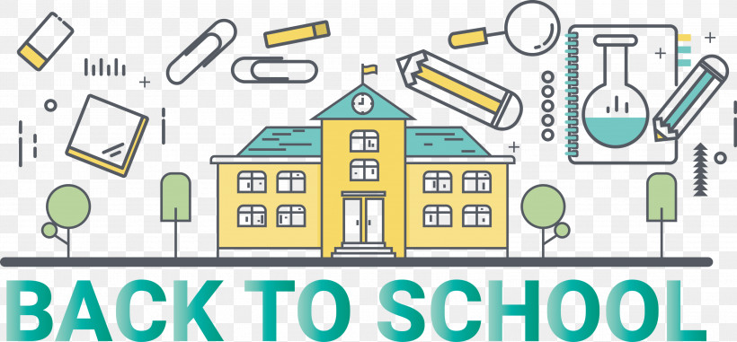 School Supplies Back To School, PNG, 3000x1395px, School Supplies, Back To School, Free License, Idea, Line Art Download Free