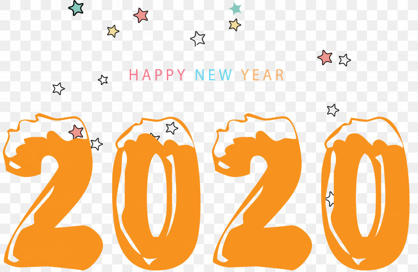 Happy New Year 2020 New Years 2020 2020, PNG, 3000x1960px, 2020, Happy New Year 2020, Line, Logo, New Years 2020 Download Free