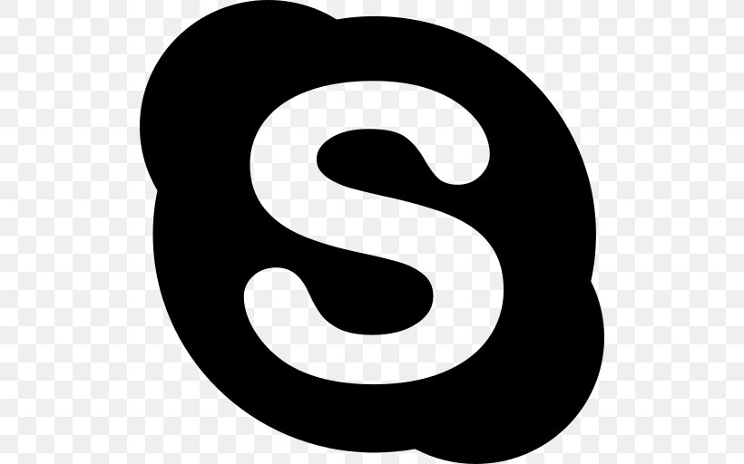 Logo Skype Clip Art, PNG, 512x512px, Logo, Black, Black White M, Blackandwhite, Brand Download Free