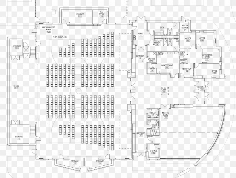 Floor Plan Technical Drawing, PNG, 1432x1080px, Floor Plan, Area, Black And White, Diagram, Drawing Download Free
