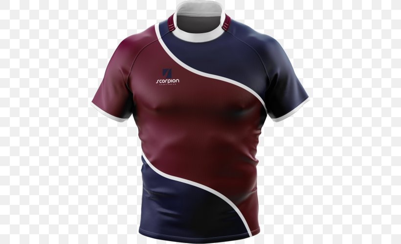 Jersey T-shirt Rugby Shirt Rugby Union, PNG, 500x500px, Jersey, Active Shirt, Football, Kit, Neck Download Free