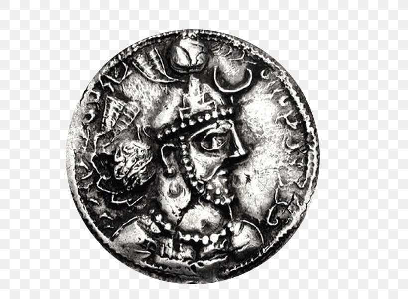 Sasanian Empire Coin Prophet Islam سکه‌های ساسانی, PNG, 600x600px, Sasanian Empire, Black And White, Coin, Currency, History Download Free